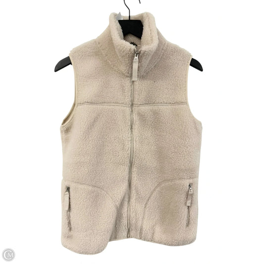Vest Faux Fur & Sherpa By Eddie Bauer In Cream, Size: S