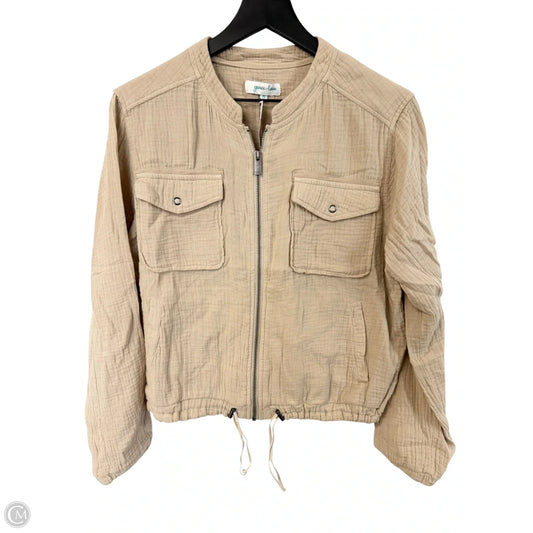Jacket Other By Clothes Mentor In Tan, Size: M