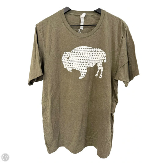 Top Short Sleeve Basic By Bella + Canvas In Green, Size: Xl