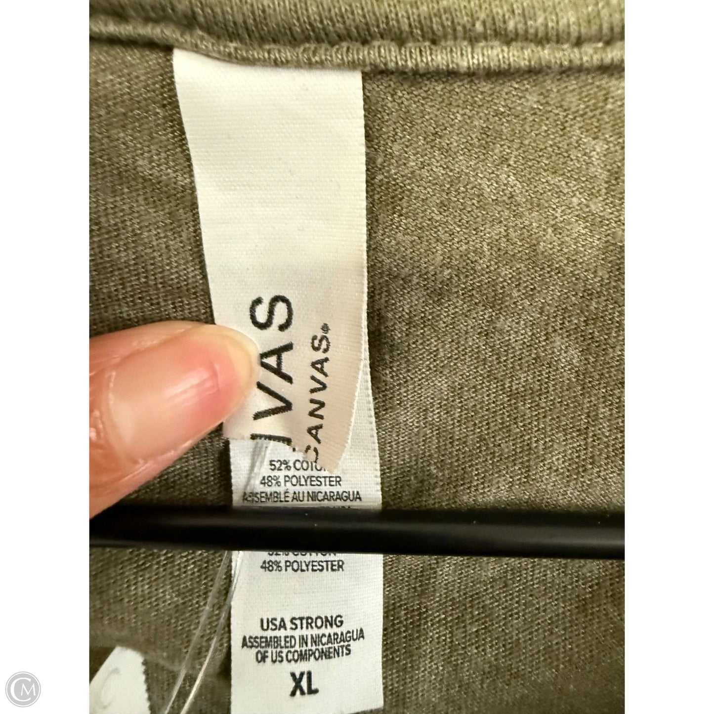 Top Short Sleeve Basic By Bella + Canvas In Green, Size: Xl