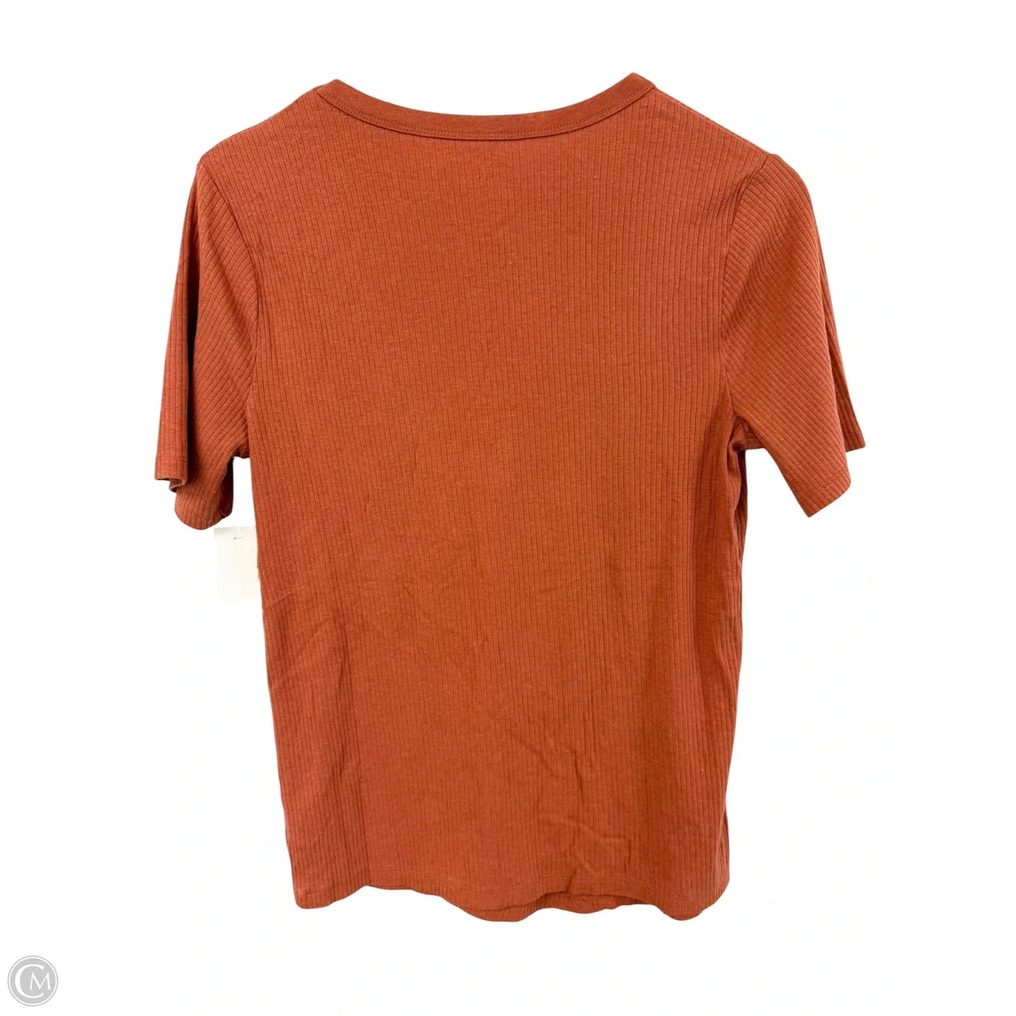 Top Short Sleeve Basic By A New Day In Orange, Size: L