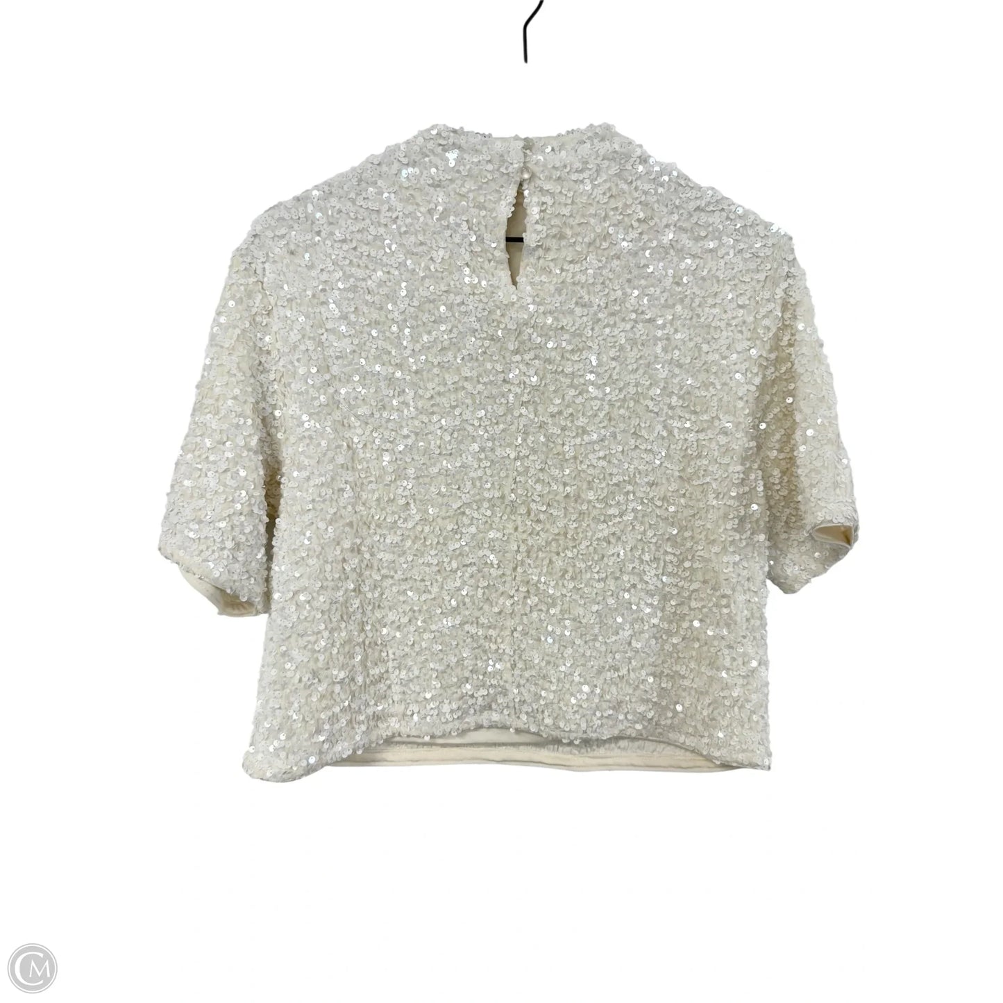 Top Short Sleeve By H&m In White, Size: S