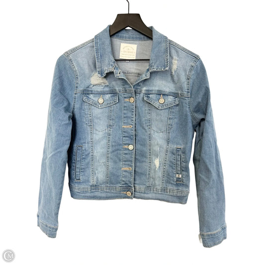 Jacket Denim By Clothes Mentor In Blue Denim, Size: M