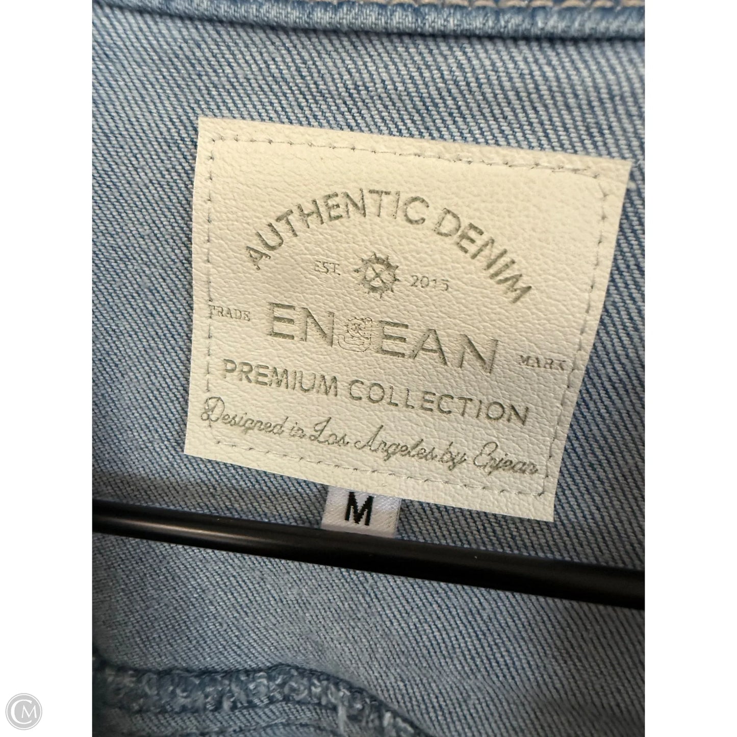 Jacket Denim By Clothes Mentor In Blue Denim, Size: M