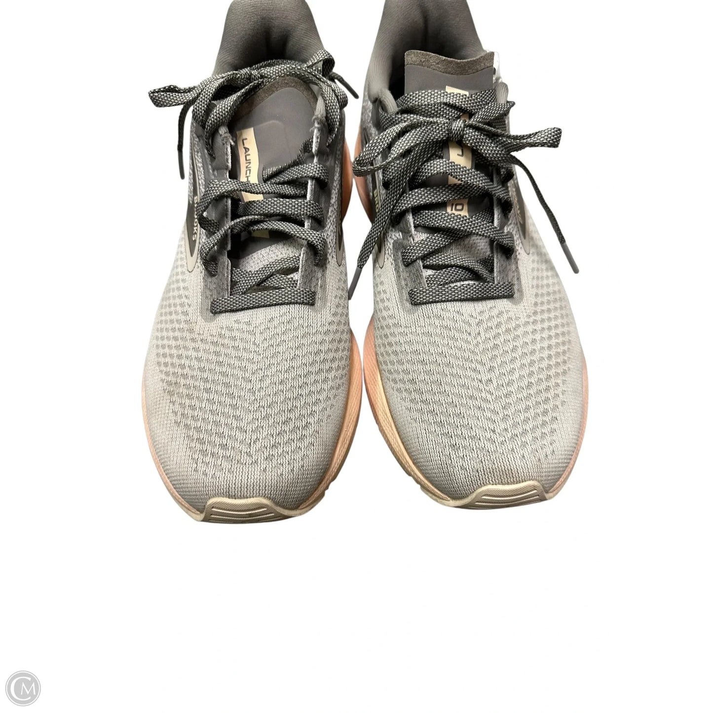 Shoes Athletic By Brooks In Grey & Pink, Size: 8