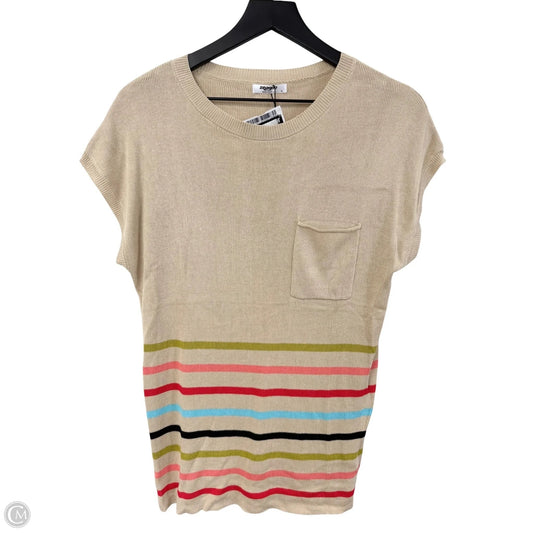 Top Short Sleeve By Cmf In Multi-colored, Size: M