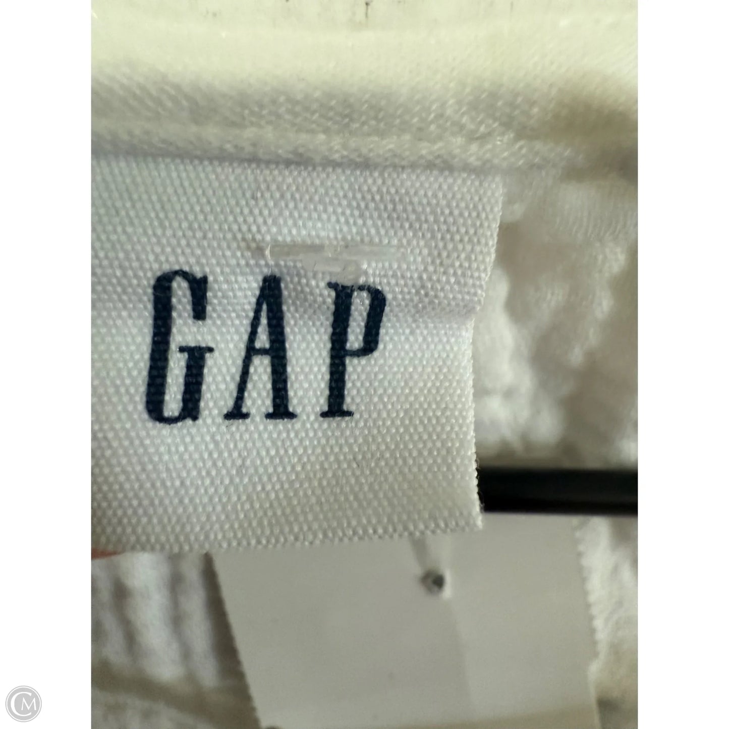 Top Short Sleeve By Gap In White, Size: M