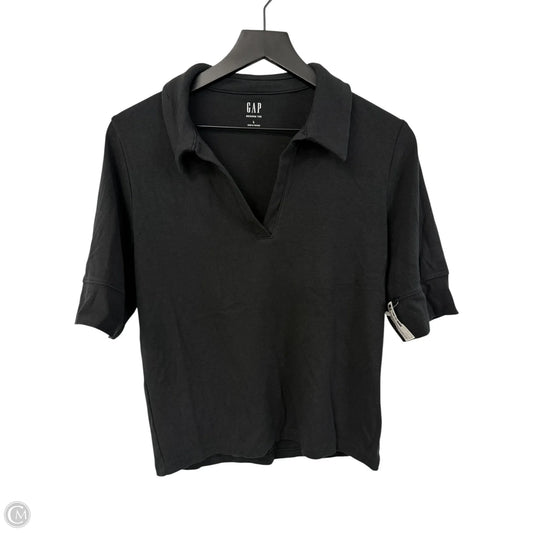 Top Short Sleeve By Gap In Black, Size: L