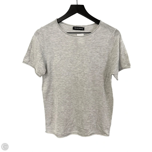 Top Short Sleeve By Clothes Mentor In Grey, Size: L