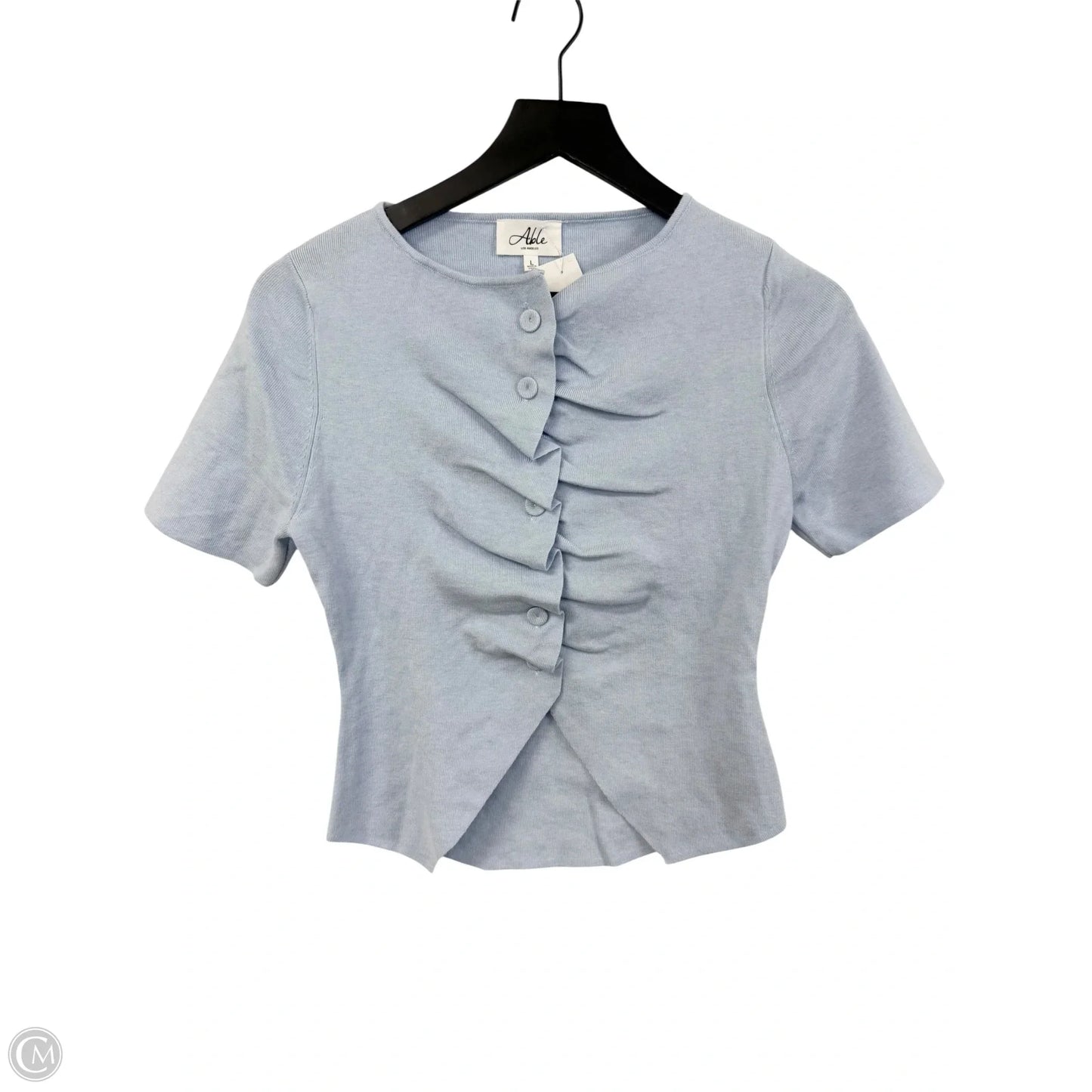 Top Short Sleeve By Clothes Mentor In Blue, Size: L