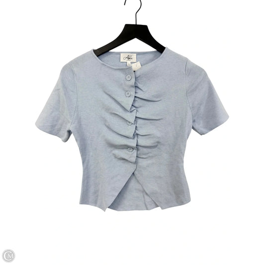 Top Short Sleeve By Clothes Mentor In Blue, Size: L