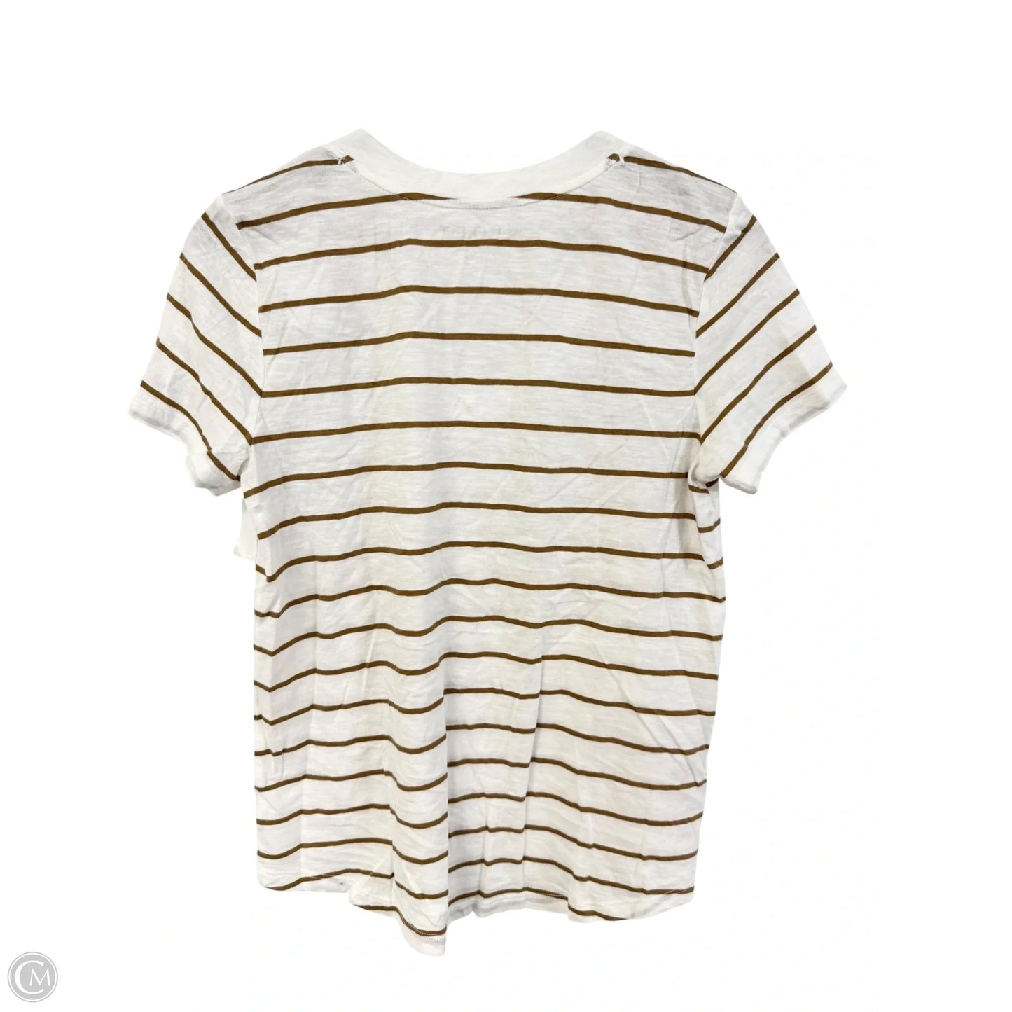 Top Short Sleeve Basic By Loft In Striped Pattern, Size: S