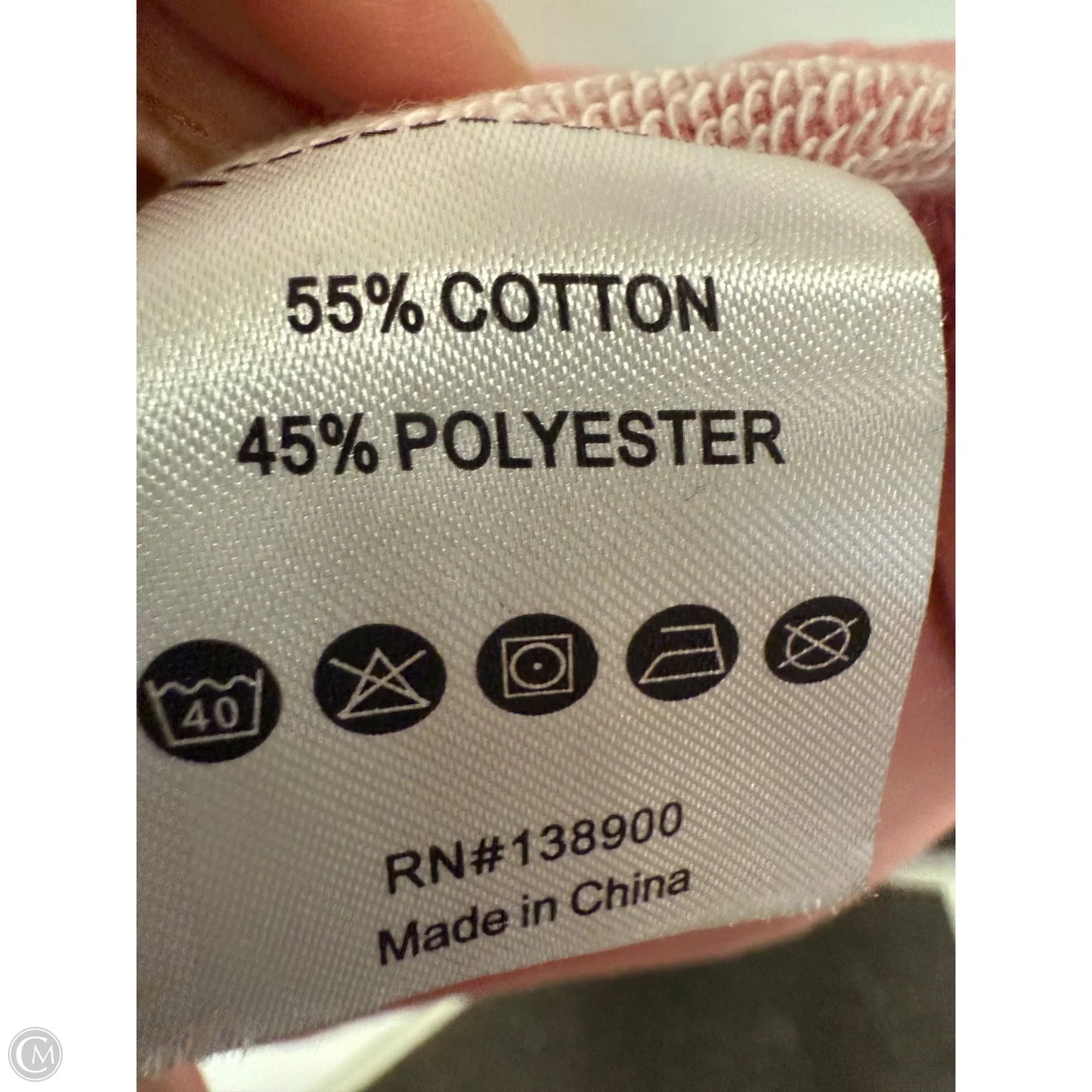 Sweatshirt Crewneck By Cme In Pink, Size: Xl