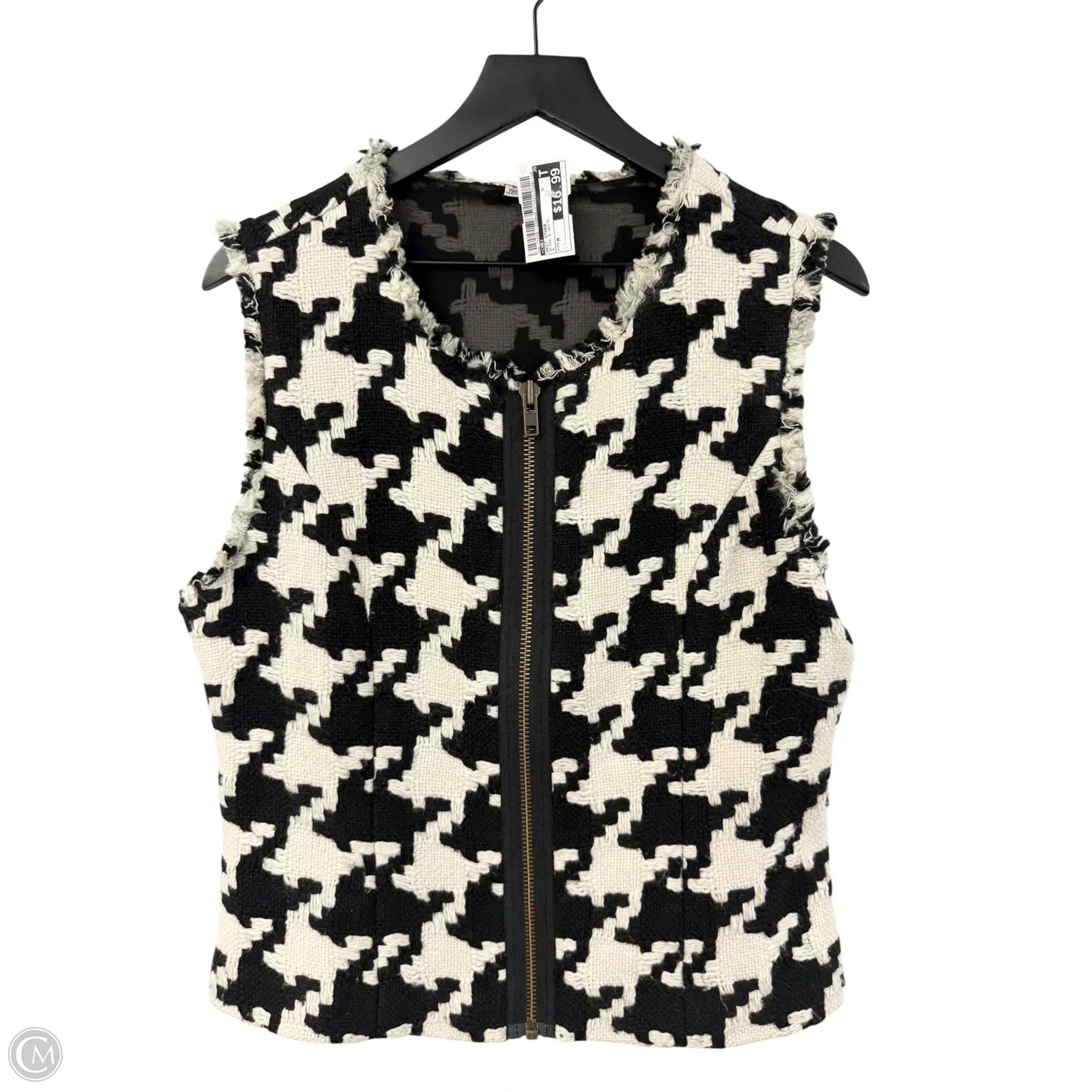 Vest Other By Cabi In Black & White, Size: M