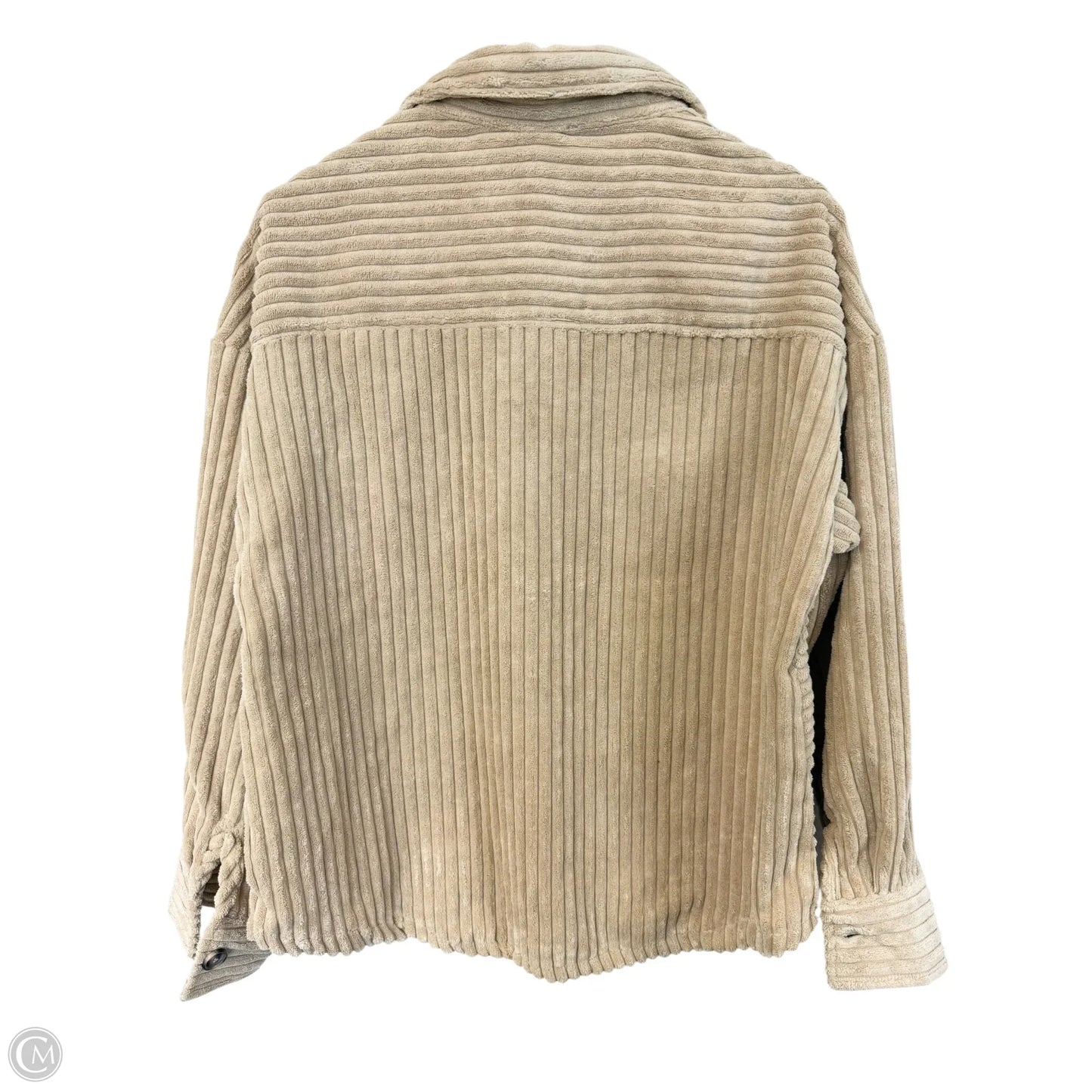 Jacket Shirt By Cmc In Tan, Size: S