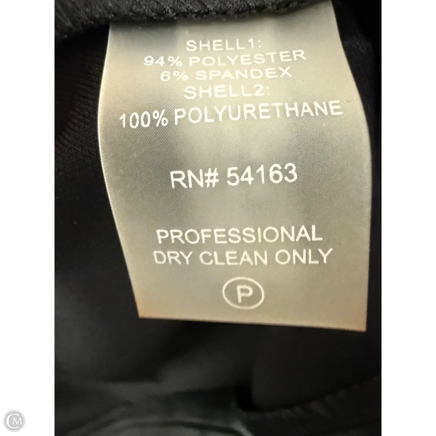 Top Short Sleeve By Calvin Klein In Black, Size: M