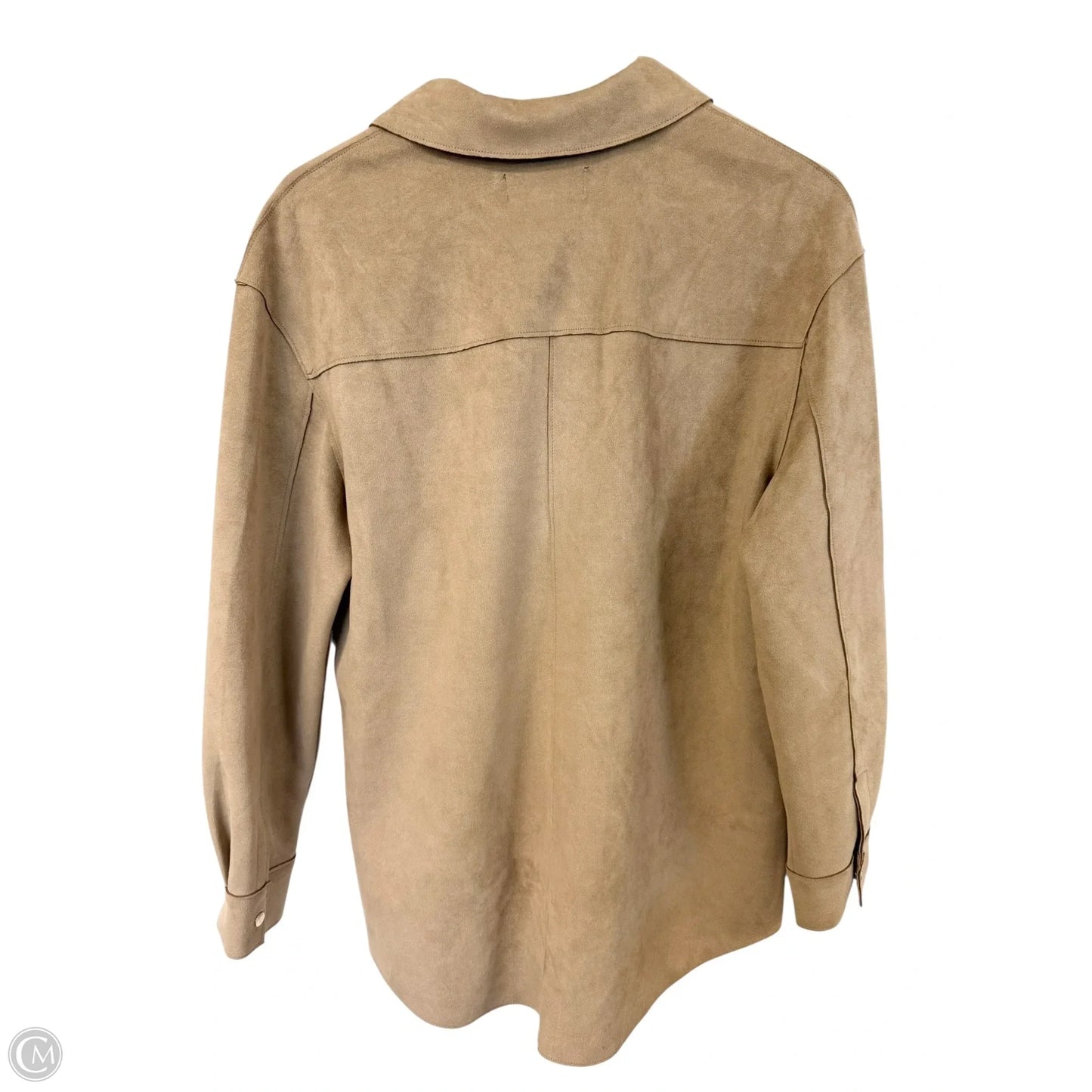 Jacket Shirt By Truth In Beige, Size: M