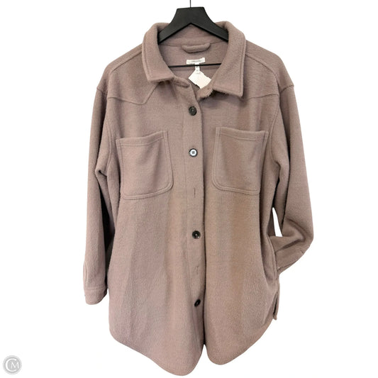 Jacket Shirt By Maurices In Mauve, Size: M