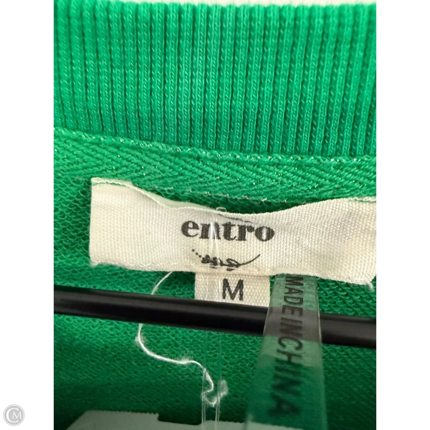 Top Short Sleeve By Entro In Green, Size: M