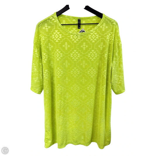 Top Short Sleeve By Cmc In Chartreuse, Size: S