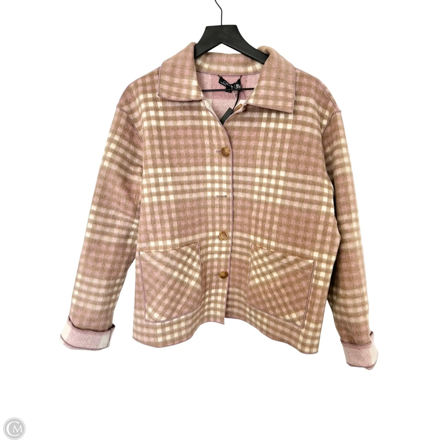 Jacket Other By Charlie B In Brown & Pink, Size: L