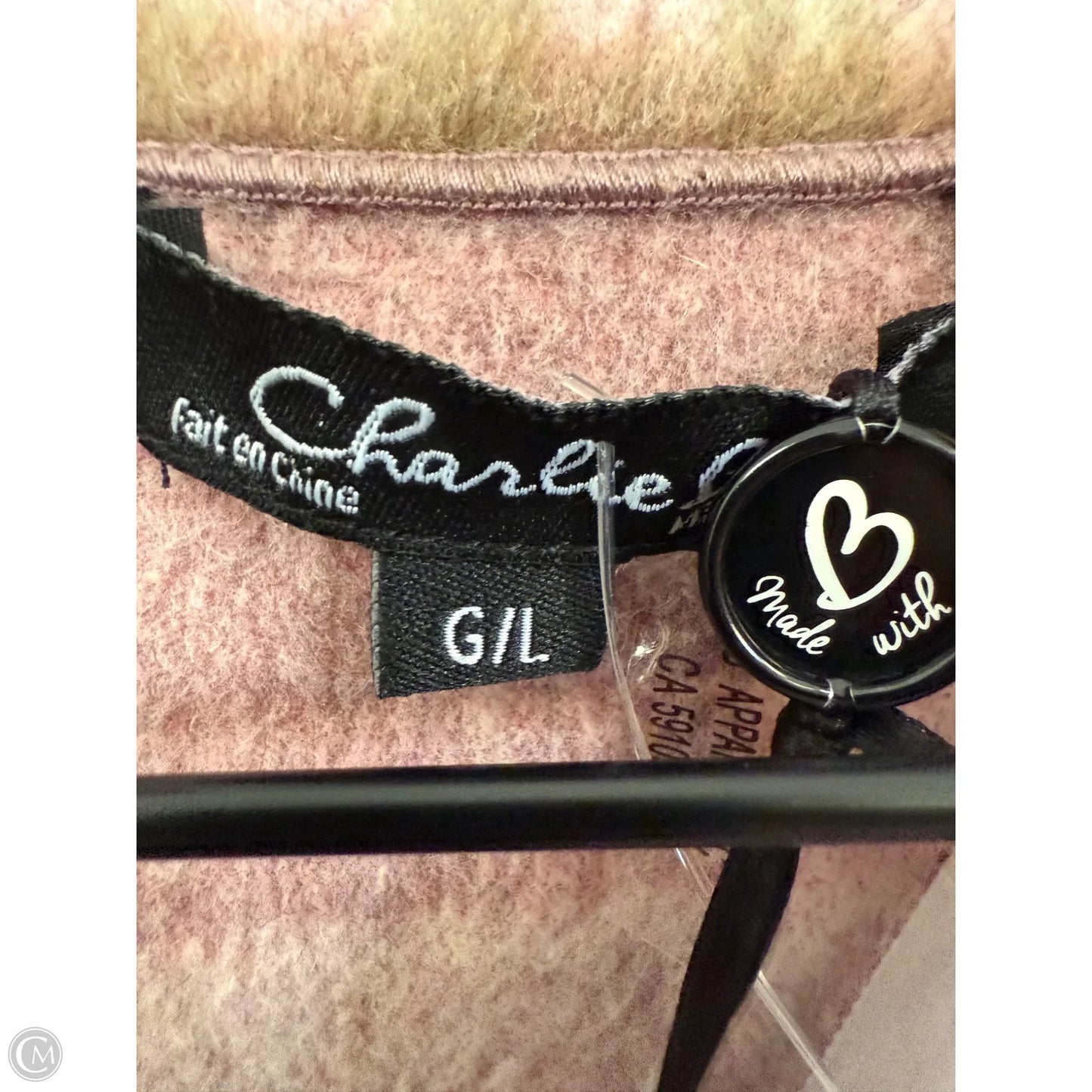 Jacket Other By Charlie B In Brown & Pink, Size: L