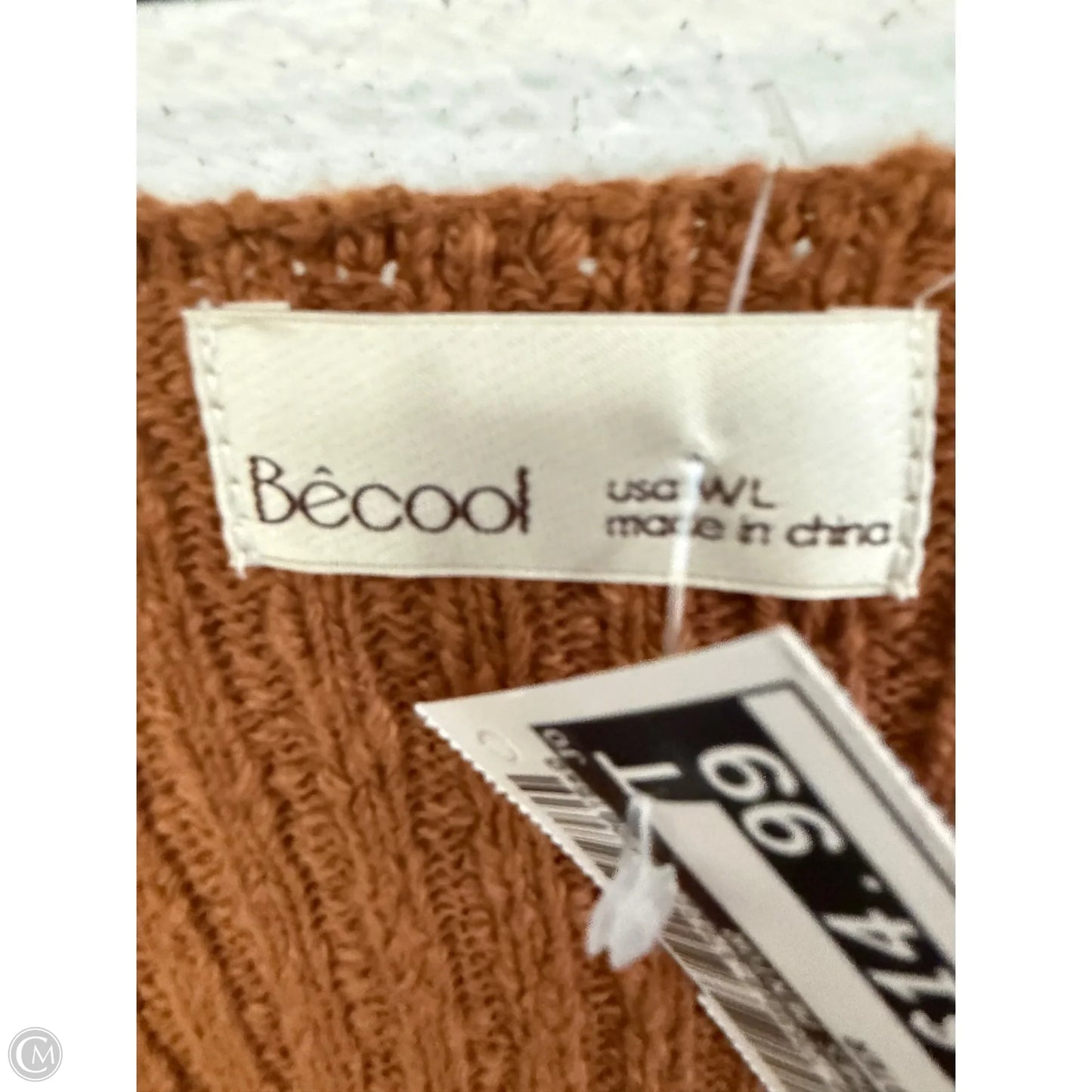 Vest Sweater By Clothes Mentor In Brown, Size: M