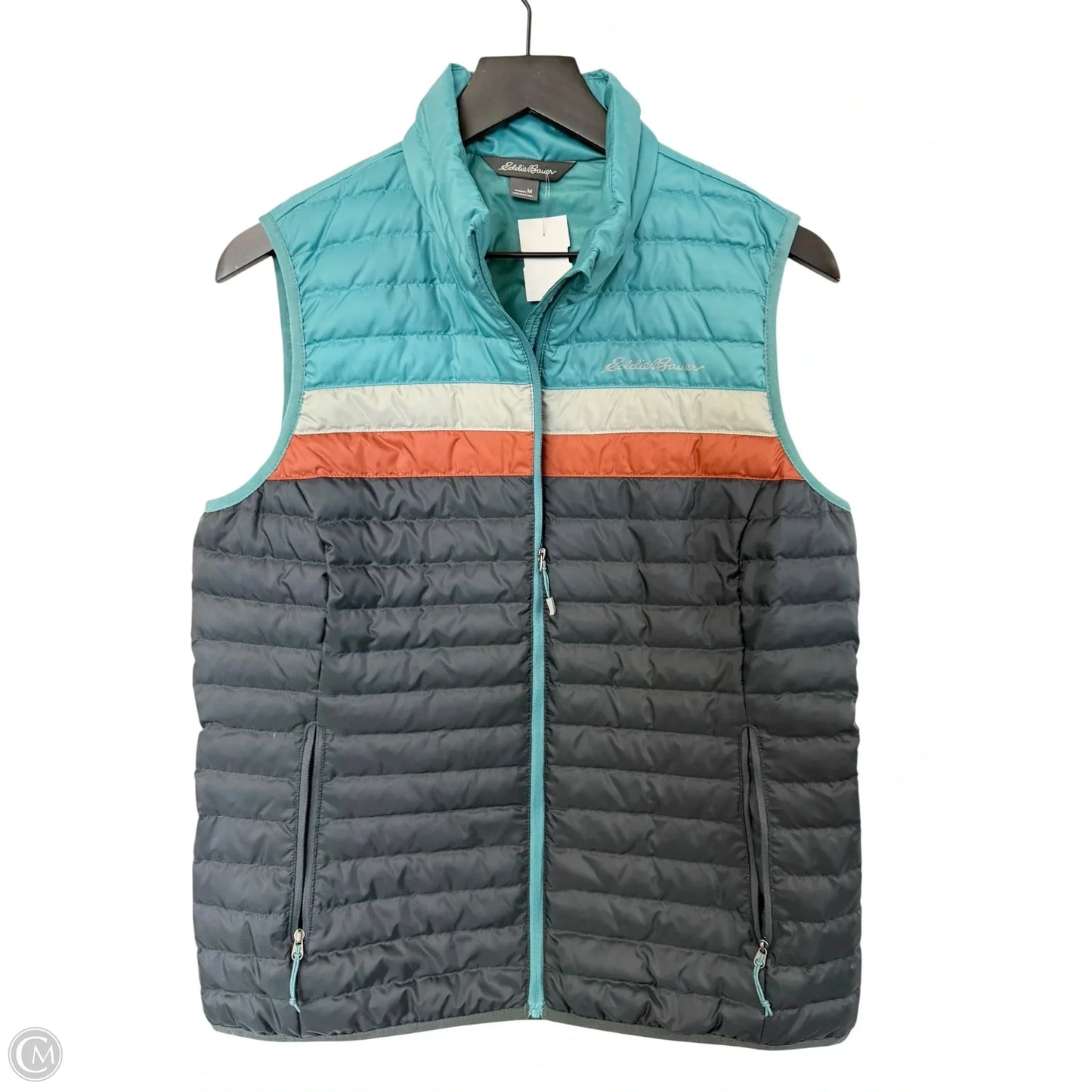 Vest Puffer & Quilted By Eddie Bauer In Multi-colored, Size: M