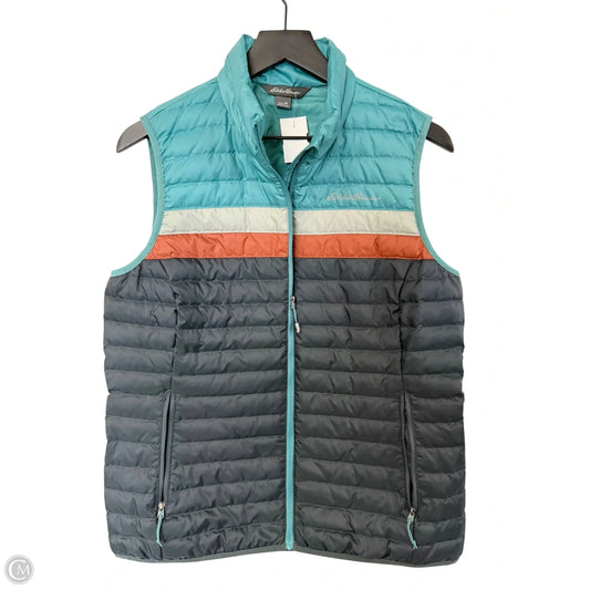 Vest Puffer & Quilted By Eddie Bauer In Multi-colored, Size: M