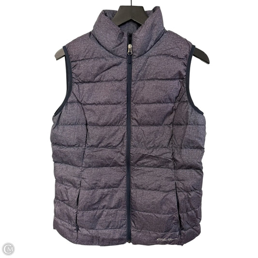 Vest Puffer & Quilted By Eddie Bauer In Purple, Size: M