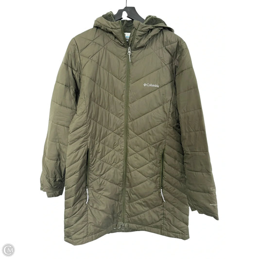 Coat Parka By Columbia In Green, Size: L