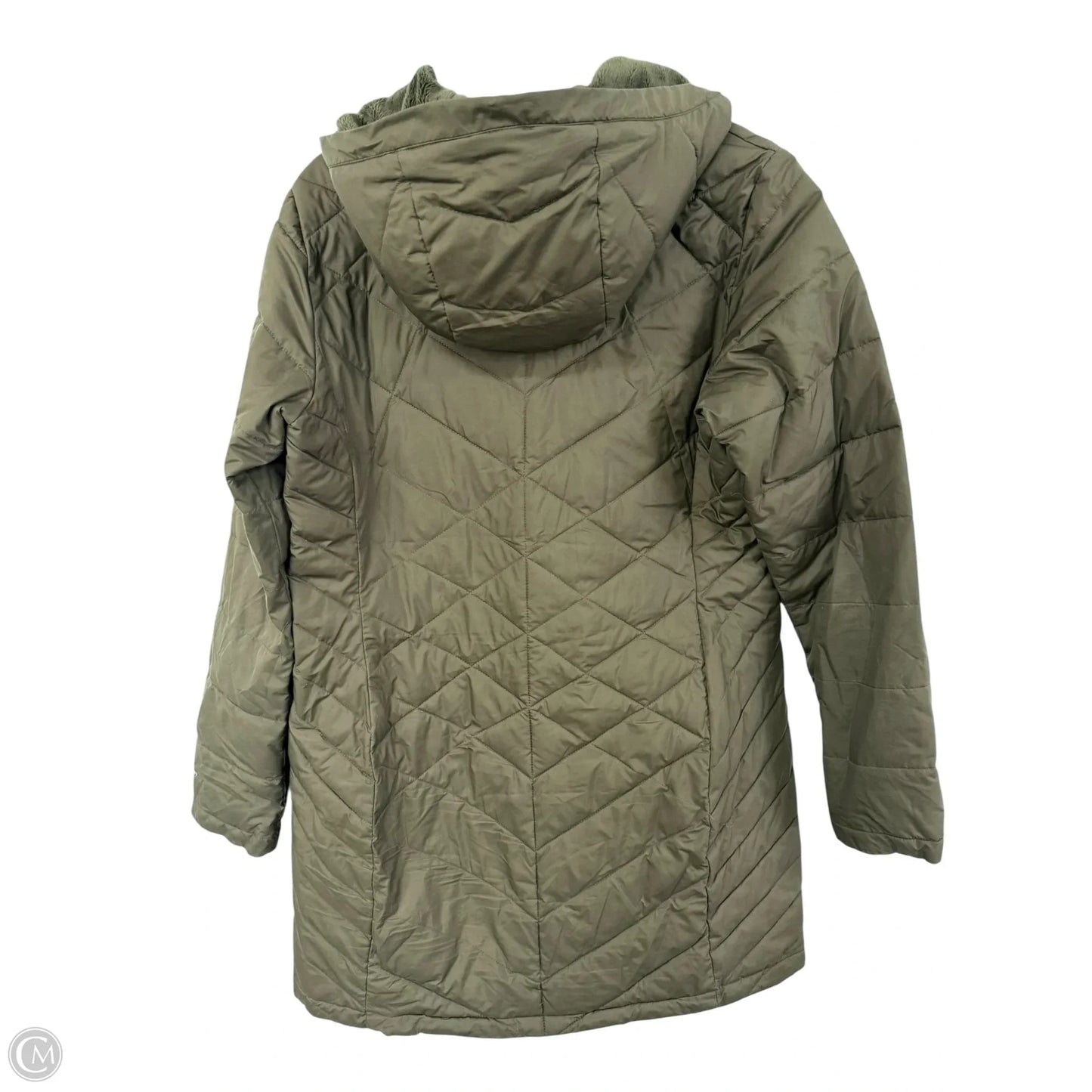 Coat Parka By Columbia In Green, Size: L