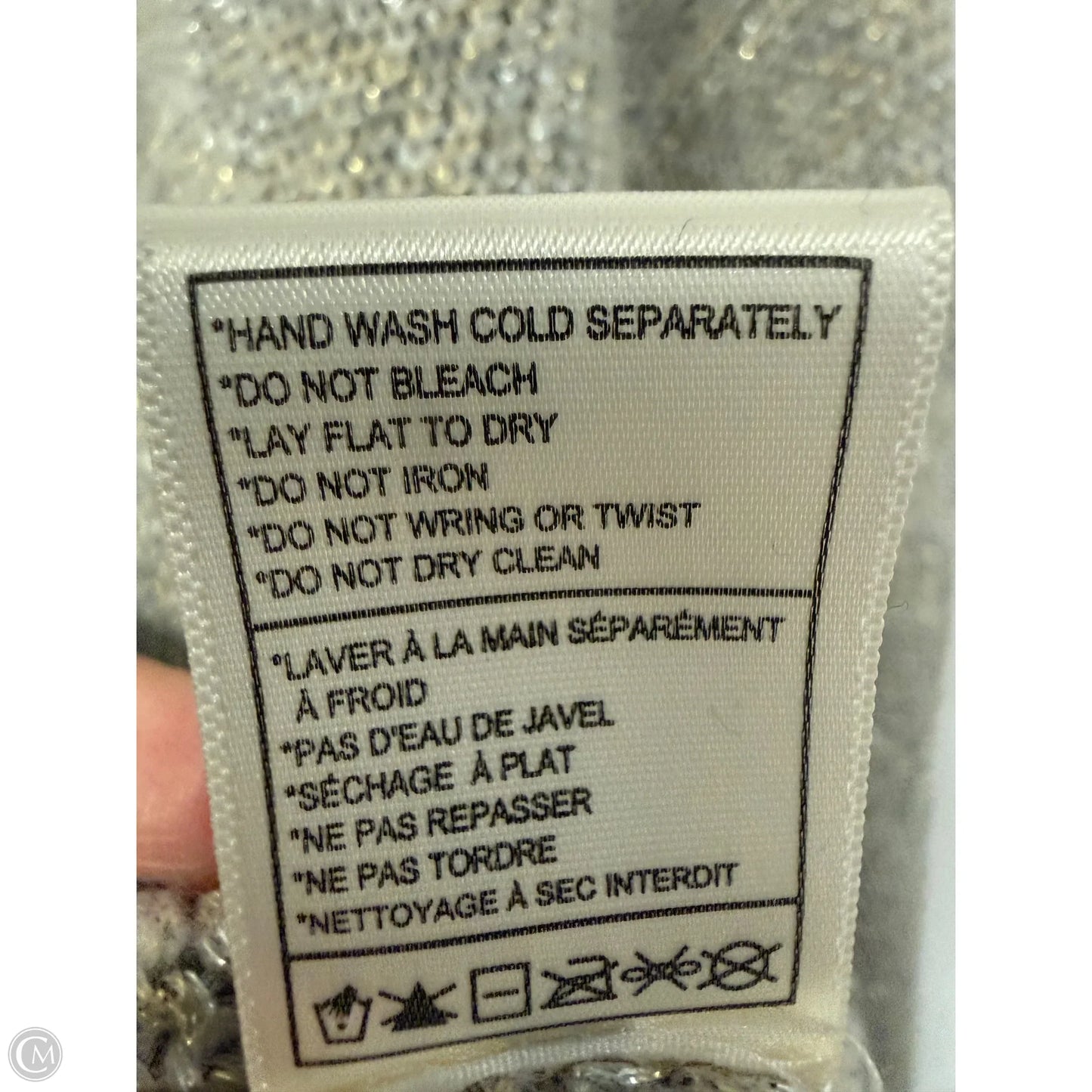 Sweater By Bb Dakota In Gold & Grey, Size: S