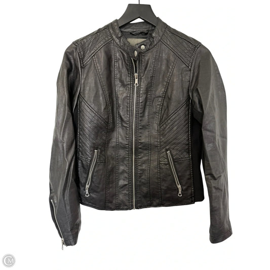 Jacket Moto By Maurices In Black, Size: S