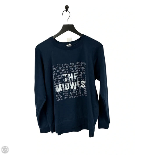 Sweatshirt Crewneck By Cme In Navy, Size: L