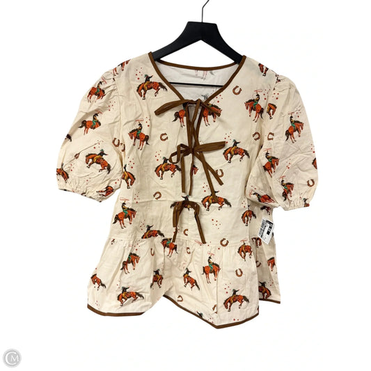 Top Short Sleeve By Clothes Mentor In Multi-colored, Size: M