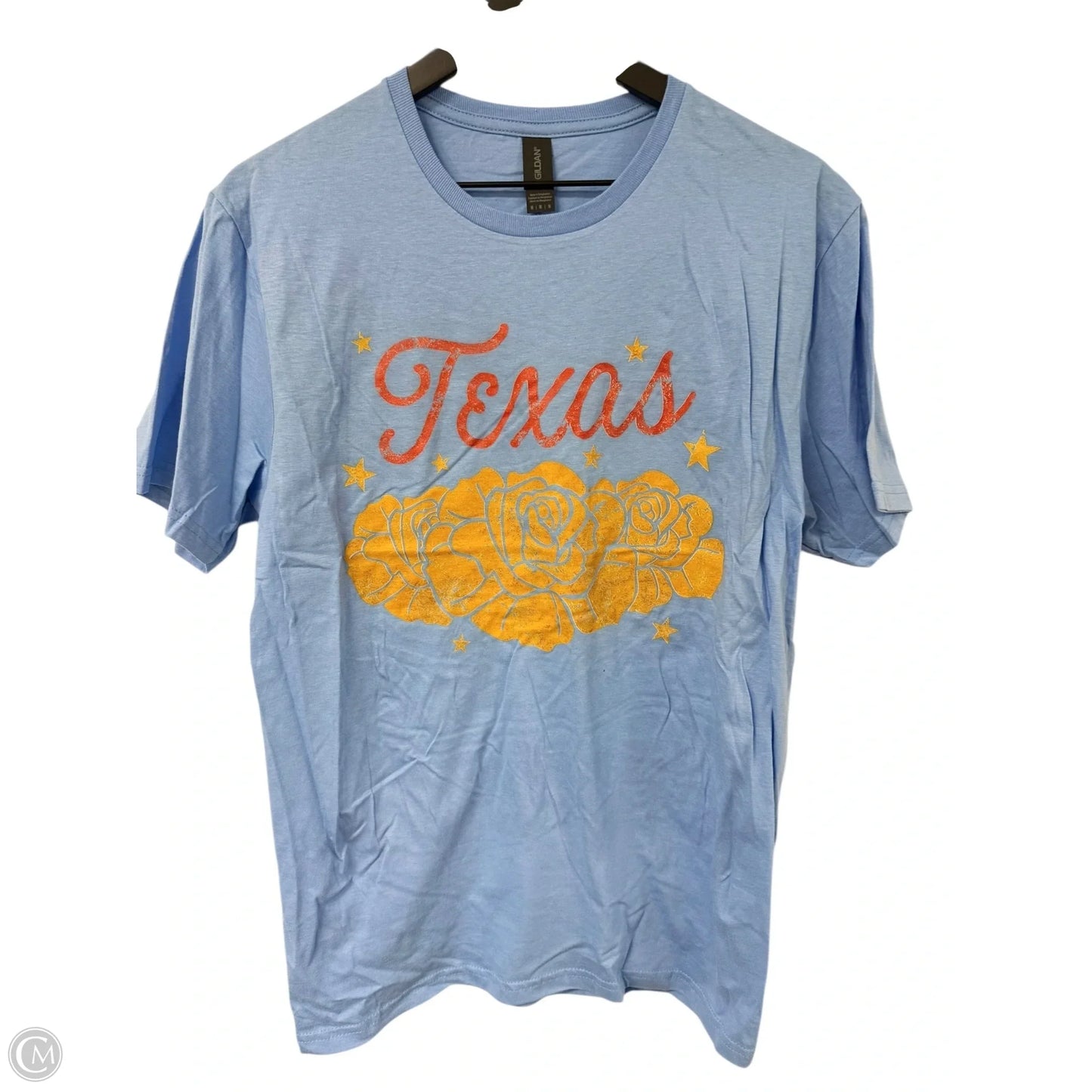 Top Short Sleeve Basic By Gildan In Blue, Size: M