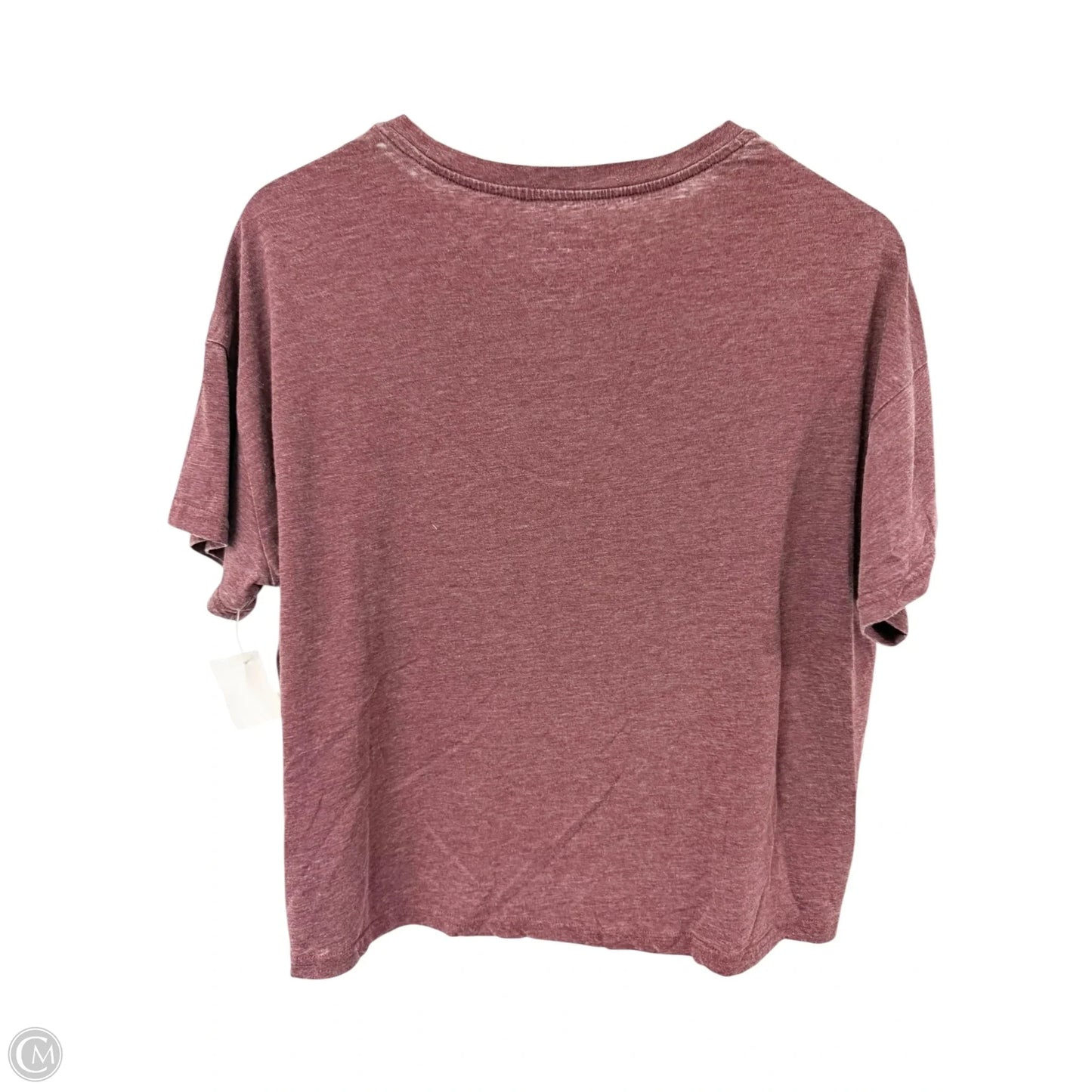 Top Short Sleeve By Ariat In Maroon, Size: M