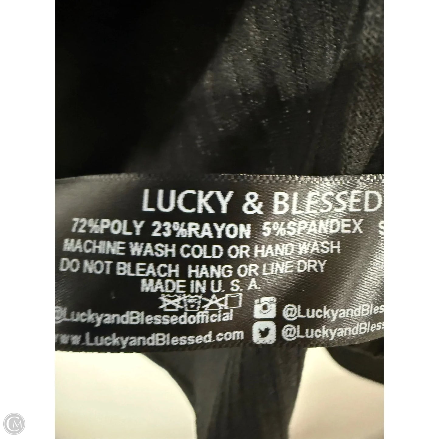 Top Long Sleeve Basic By Cmc In Black, Size: M