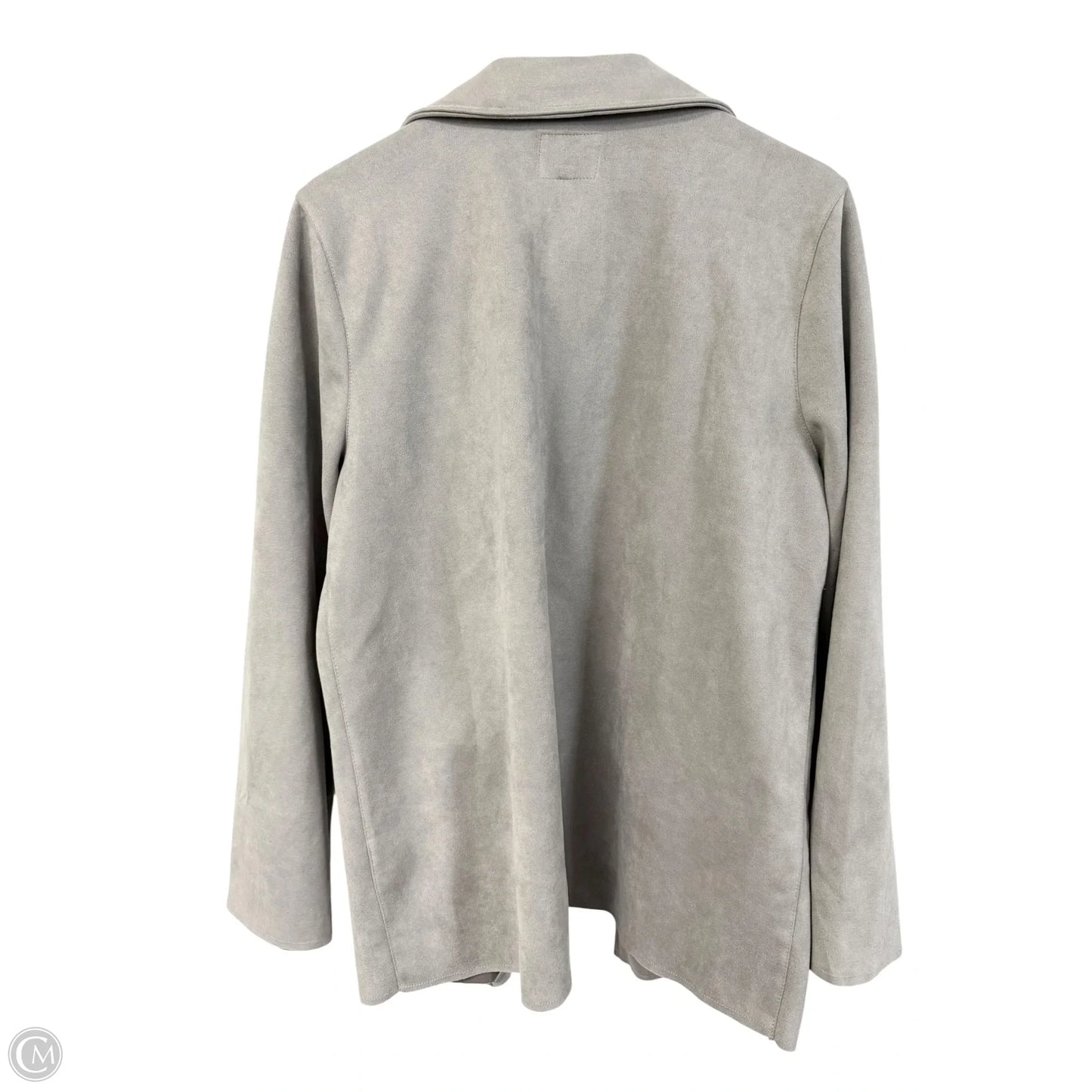 Blazer By Clothes Mentor In Grey, Size: L