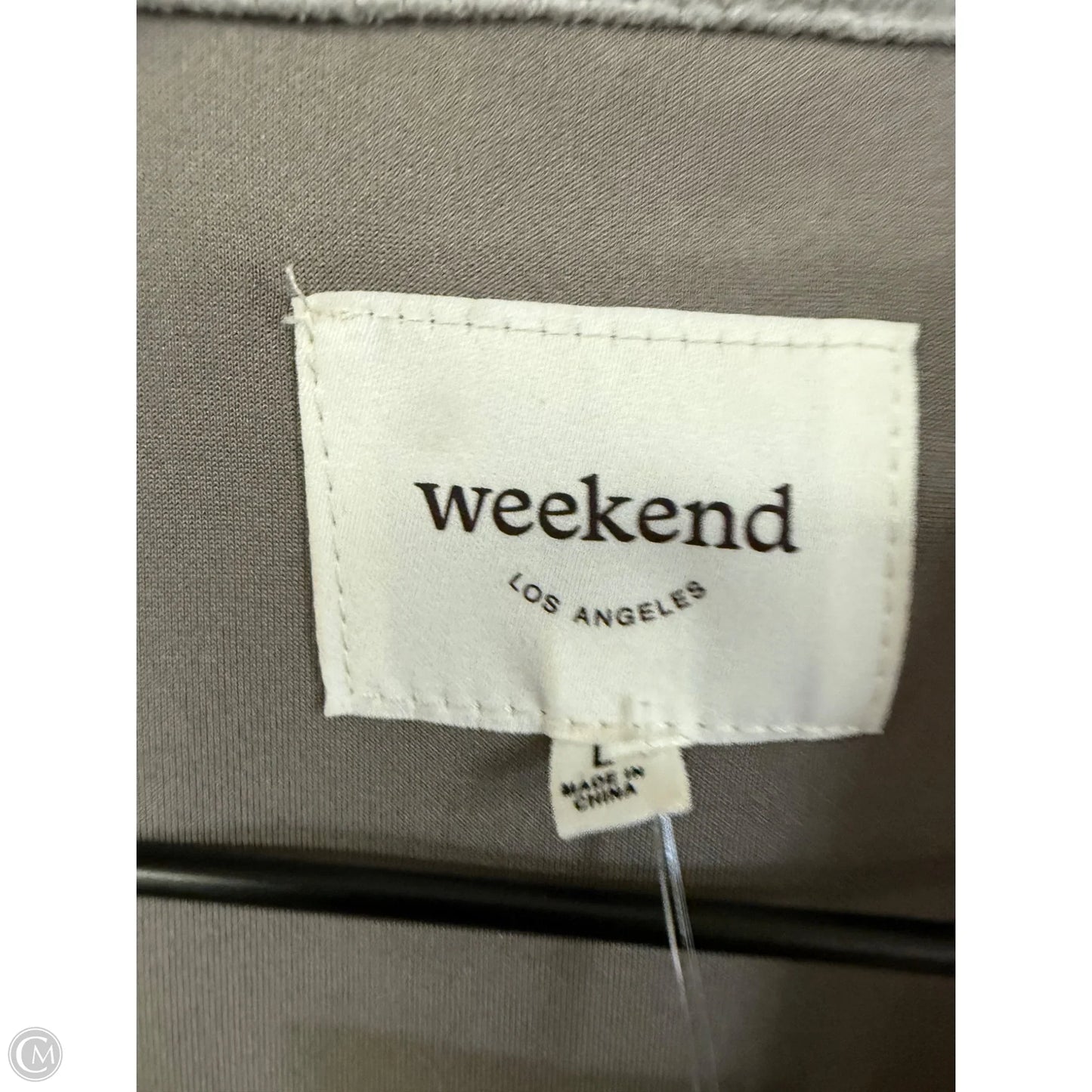 Blazer By Clothes Mentor In Grey, Size: L