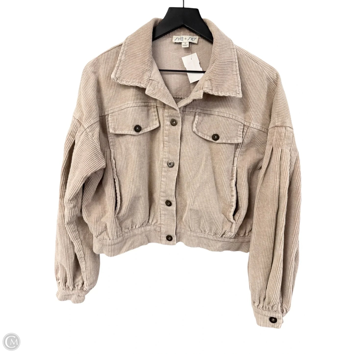 Jacket Other By She + Sky In Tan, Size: S