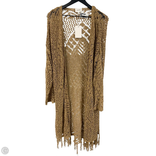Sweater Cardigan By Cmc In Brown, Size: 1x