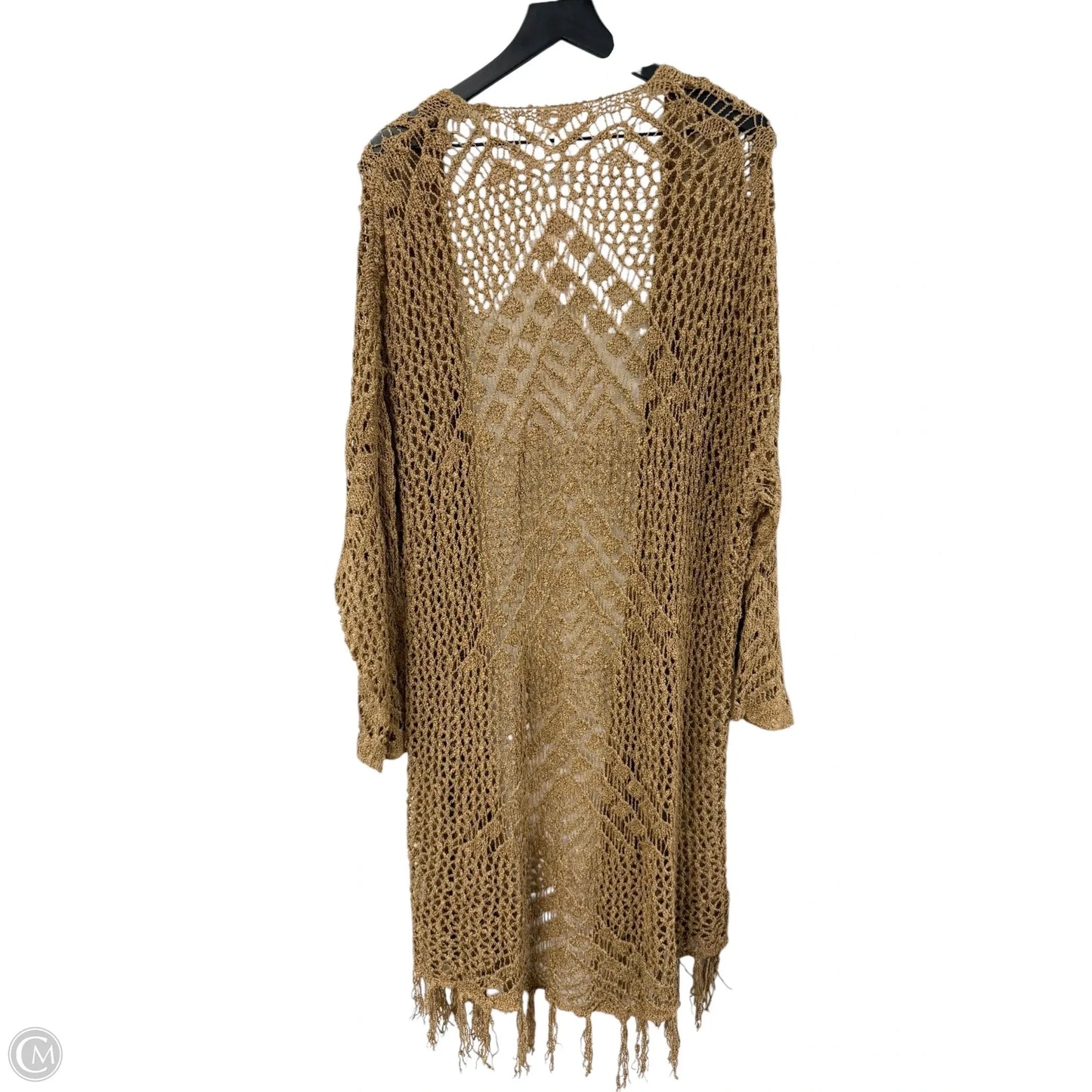 Sweater Cardigan By Cmc In Brown, Size: 1x