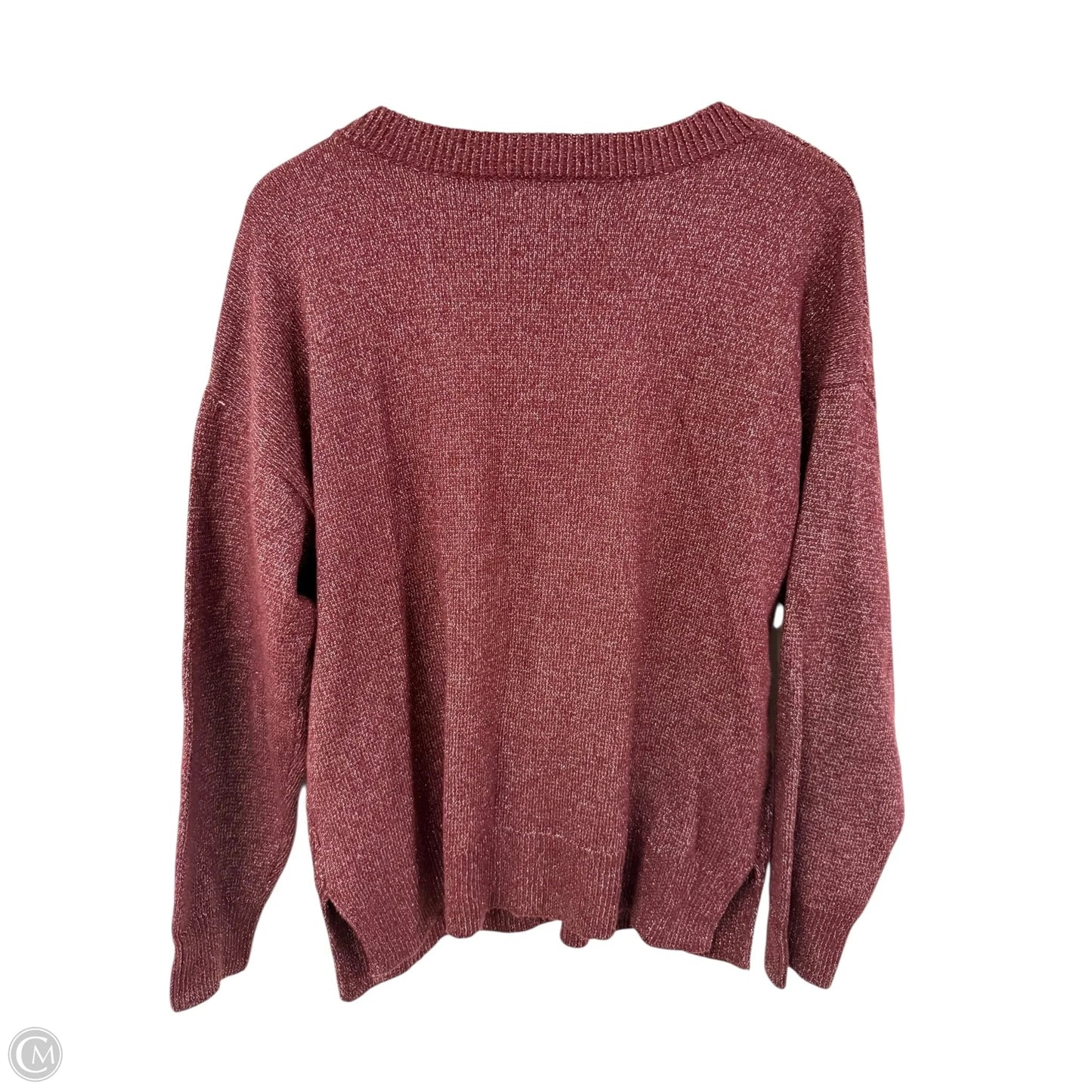 Sweater By Lucky Brand In Maroon, Size: L