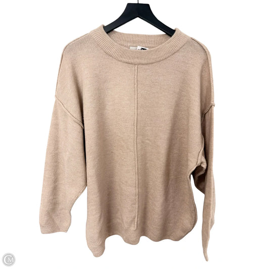 Sweater By Zenana Outfitters In Tan, Size: L