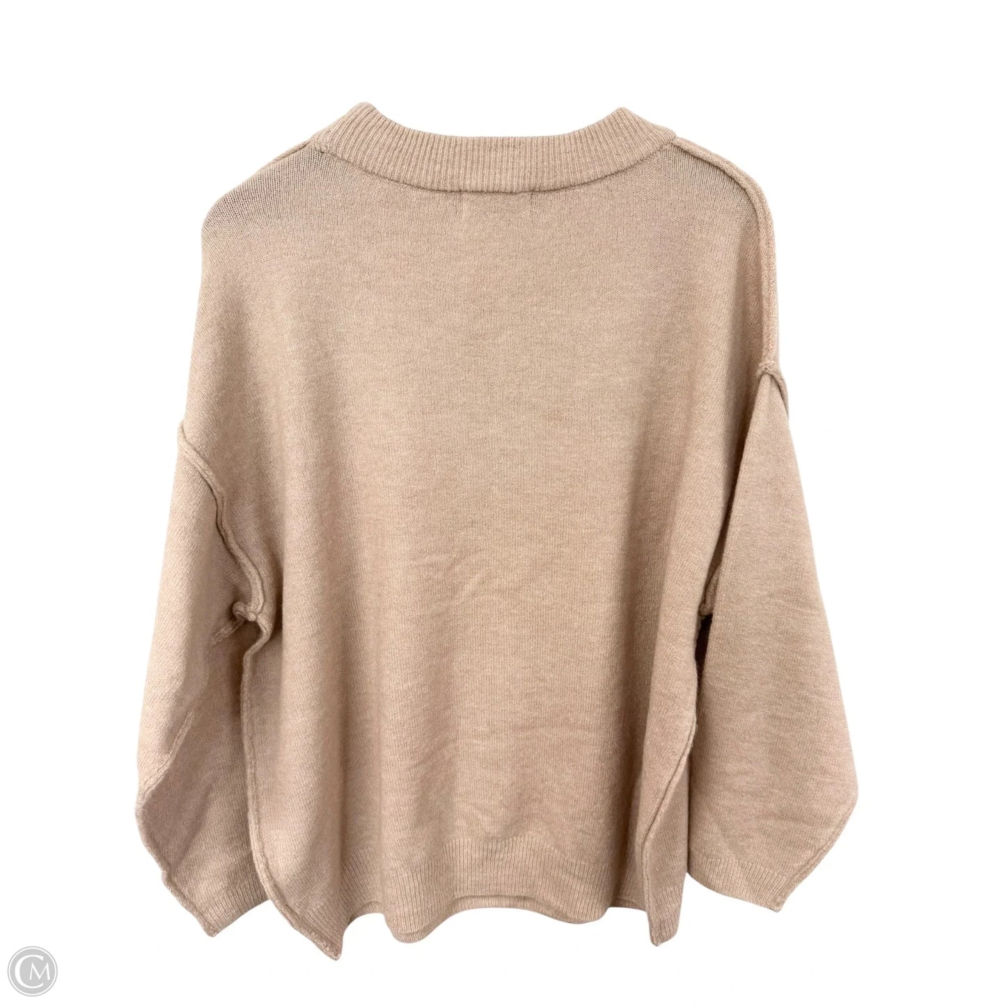 Sweater By Zenana Outfitters In Tan, Size: L