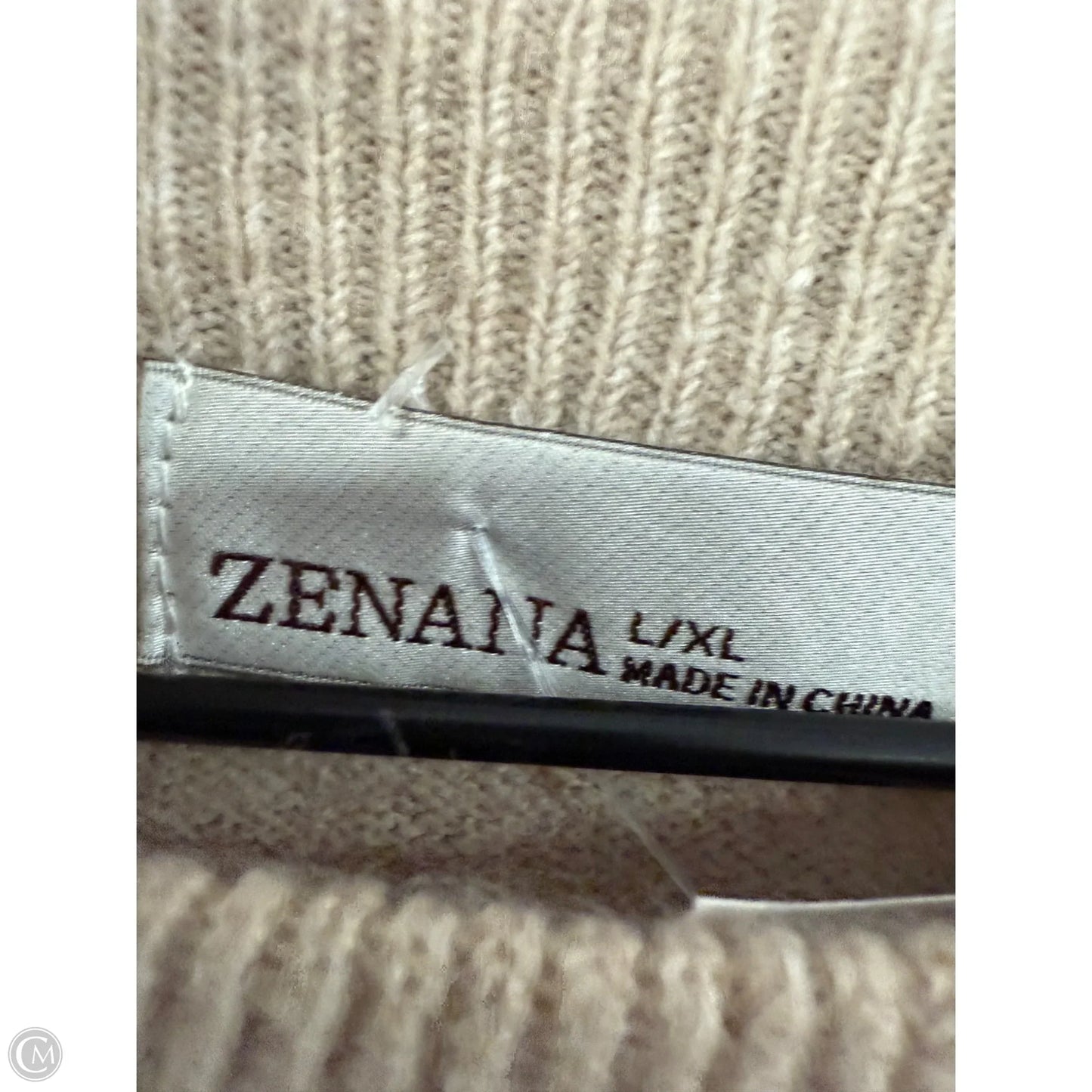 Sweater By Zenana Outfitters In Tan, Size: L