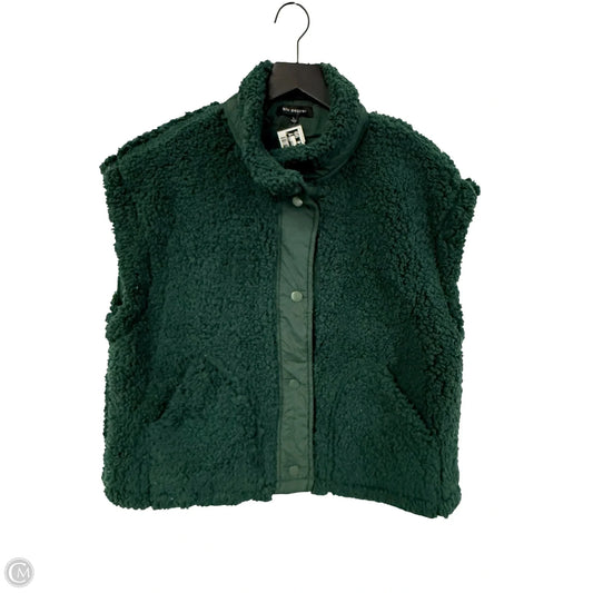 Vest Faux Fur & Sherpa By Blu Pepper In Green, Size: L