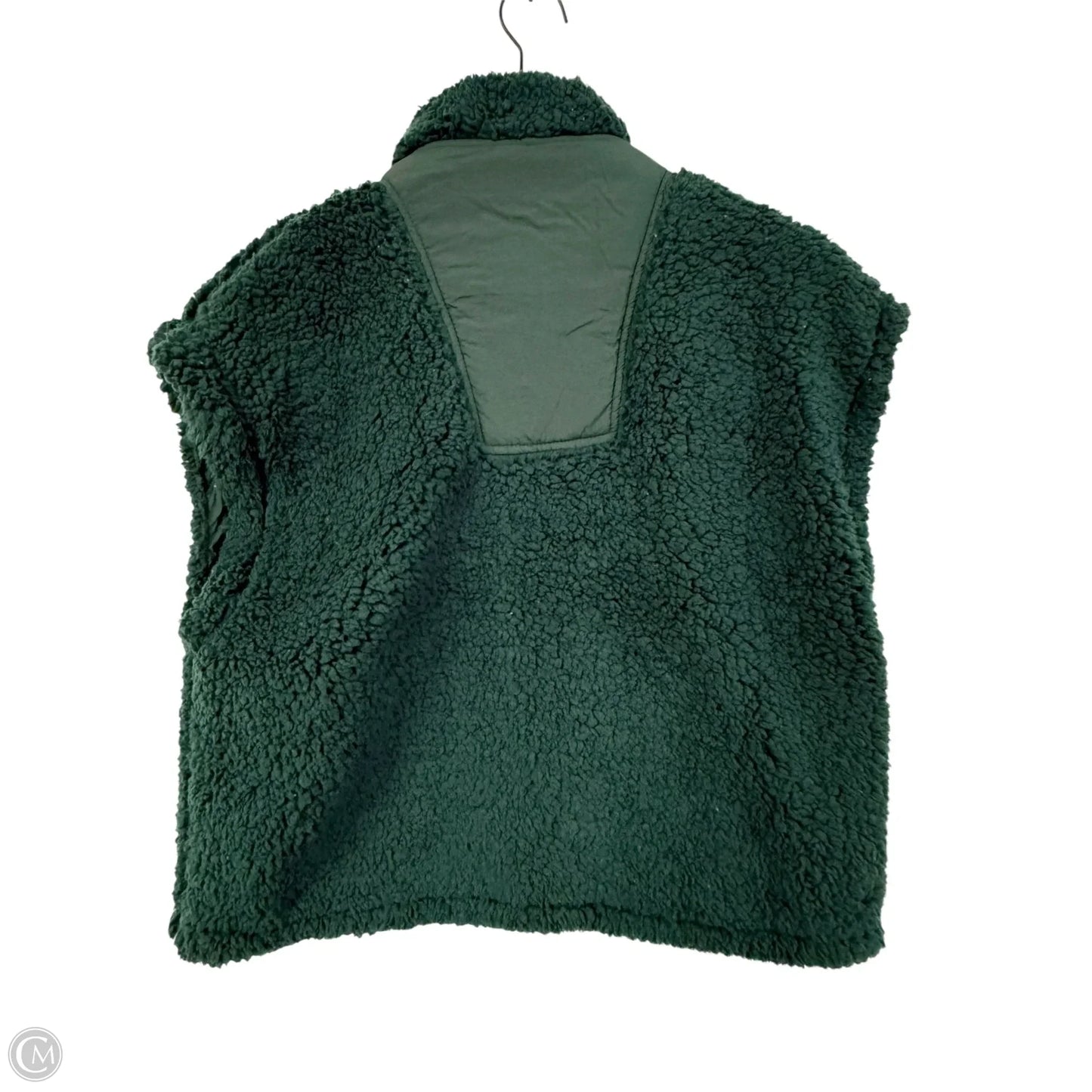 Vest Faux Fur & Sherpa By Blu Pepper In Green, Size: L